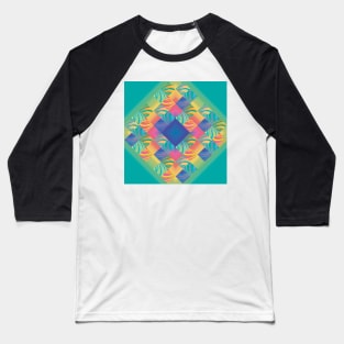 Multiple Cubed Ripple 2A Baseball T-Shirt